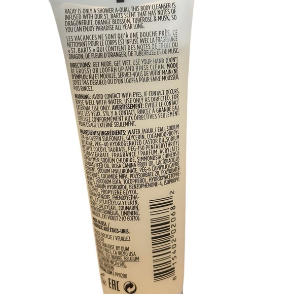 - OUAI St. Barts Body Cleanser  travel size 1 fl.oz. - Picture 2 of 5